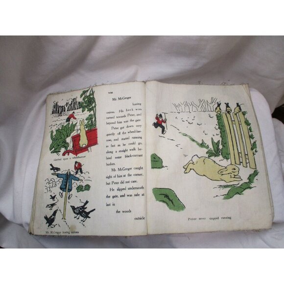 Peter Rabbit1908 Hurst & Co, Limp Cloth books Children's books, Antique cloth‎ - Picture 8 of 10